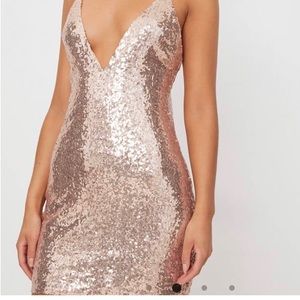 Rose good sequence mini dress